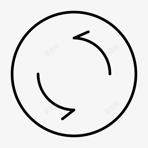 更新箭头备份图标svg_新图网 https://ixintu.com web托管细线图标 刷新 备份 更新 箭头 重新加载