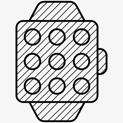 智能手表应用程序网格菜单图标svg_新图网 https://ixintu.com 智能手表应用程序 网格 菜单