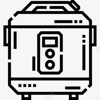 电饭煲厨房工具13线性图标图标