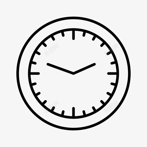 时钟办公室时间图标svg_新图网 https://ixintu.com 办公室 墙壁 手表 时钟 时间 现代商务和商务必需品