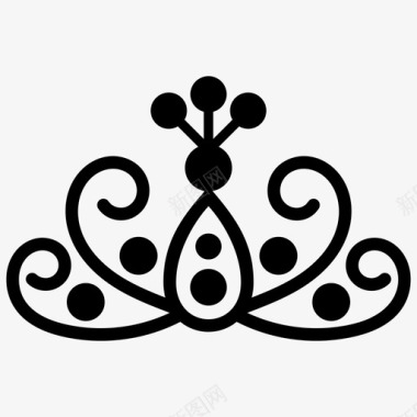 公主皇冠皇冠皇冠符号图标图标