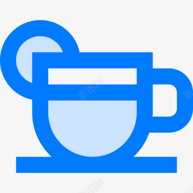 茶英国3蓝色图标图标