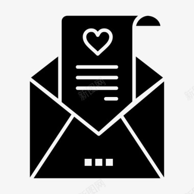邮件信件情书图标图标
