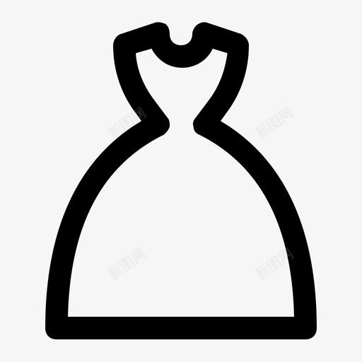 新娘礼服时尚图标svg_新图网 https://ixintu.com 婚礼 婚礼大纲 新娘 时尚 礼服 风格