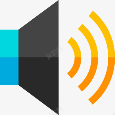 音频音频和视频版本2平面图标图标
