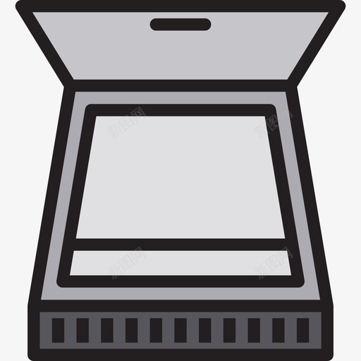 扫描仪计算机硬件线颜色图标svg_新图网 https://ixintu.com 扫描仪 线颜色 计算机硬件