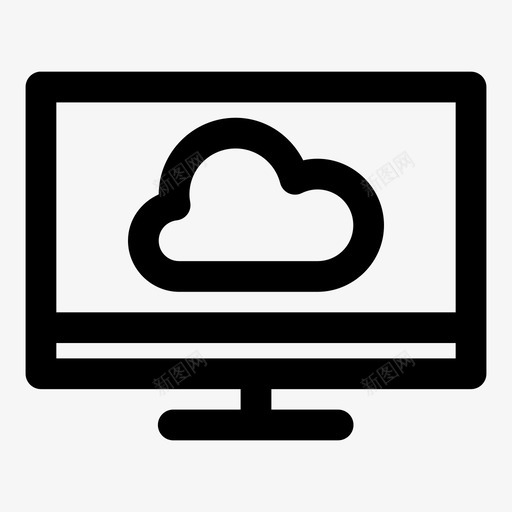 计算机云保存屏幕图标svg_新图网 https://ixintu.com 保存 屏幕 服务器 空间 计算机云 辅助功能1粗体