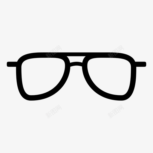 眼镜配件时装图标svg_新图网 https://ixintu.com 太阳镜 时装 眼镜 配件