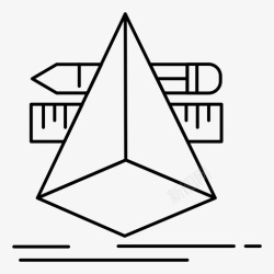 广告宣传类三维师素描图标高清图片