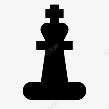 国王国际象棋游戏图标图标