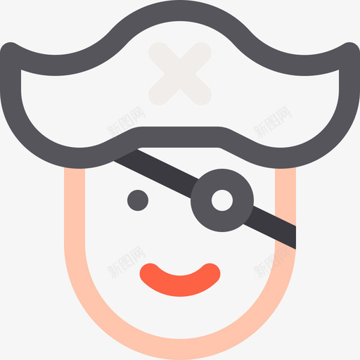 海盗头像61线性颜色图标svg_新图网 https://ixintu.com 头像61 海盗 线性颜色