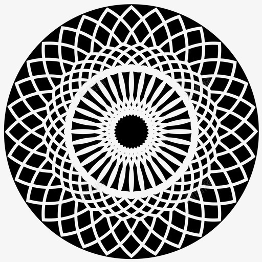 抽象花抽象艺术伊斯兰艺术图标svg_新图网 https://ixintu.com 伊斯兰艺术 抽象创作7 抽象艺术 抽象花 曼陀罗 装饰 轮廓