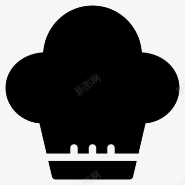 厨师帽玩具食物固体图标图标