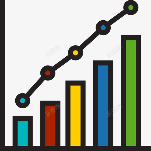 增加图表7线性颜色图标svg_新图网 https://ixintu.com 图表7 增加 线性颜色