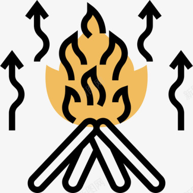 篝火核5黄色阴影图标图标