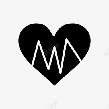 医学心脏心跳图标图标