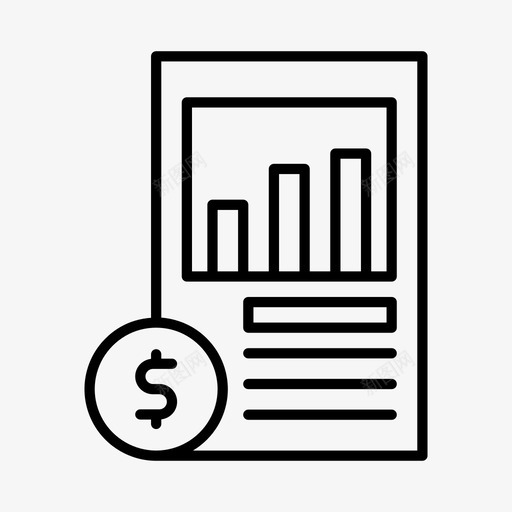 商业报告金融货币图标svg_新图网 https://ixintu.com 商业报告 货币 金融