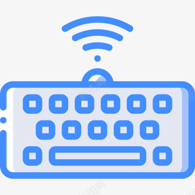 键盘pc组件4蓝色图标图标