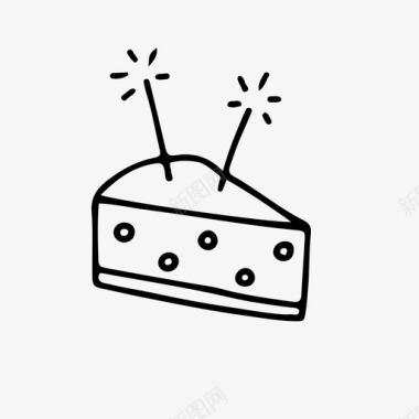 派对蛋糕生日蛋糕芝士蛋糕图标图标