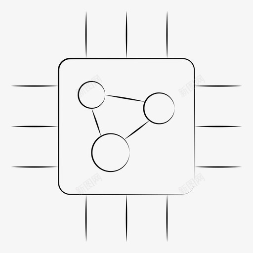 人工智能硬件机器学习图标svg_新图网 https://ixintu.com 人工智能 手绘机器学习 机器学习 硬件