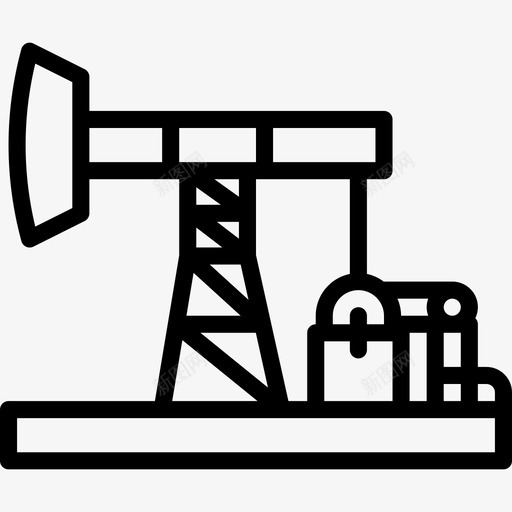 Pumpjack九月能源线性图标svg_新图网 https://ixintu.com Pumpjack 九月 线性 能源