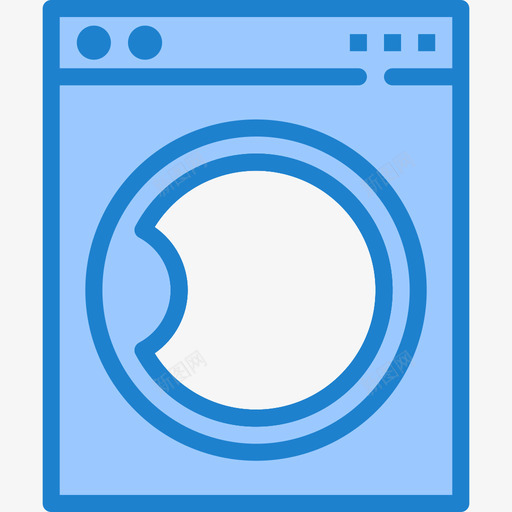 洗衣机家具和家用26蓝色图标svg_新图网 https://ixintu.com 家具和家用26 洗衣机 蓝色