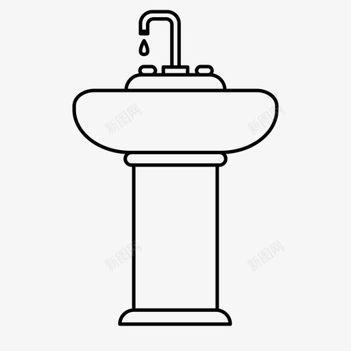水槽浴缸清洁剂图标svg_新图网 https://ixintu.com 家具 水 水槽 浴缸 清洁剂