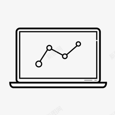 分析计算机数据分析图标图标