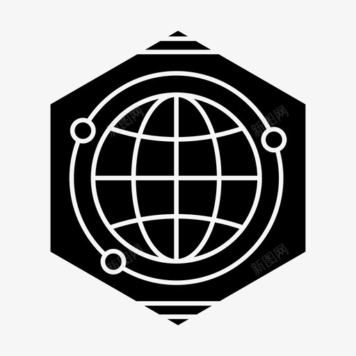 地球理念多边形图标svg_新图网 https://ixintu.com 以人为本的企业和现代企业 地球 多边形 理念 空间