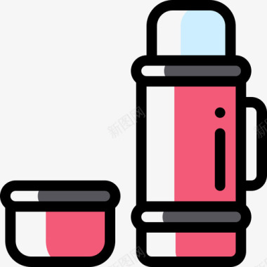 保温瓶野餐29颜色省略图标图标