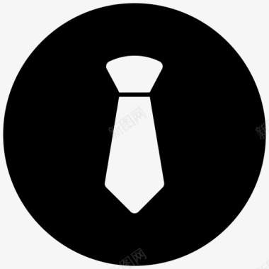 领带商务正式领带图标图标