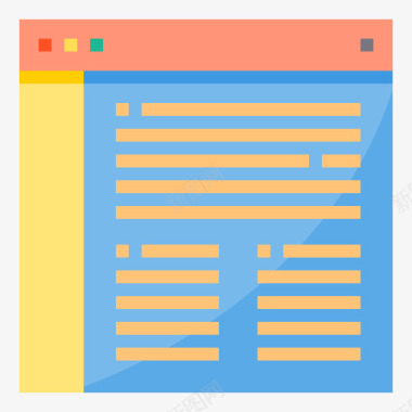 浏览器网站和用户界面2平面图标图标