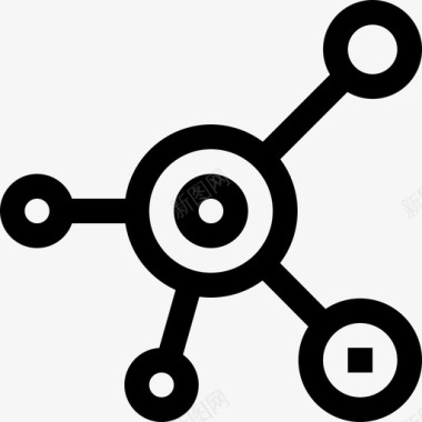 网络生物工程3线性图标图标