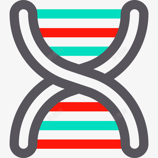 Dna医院40线状颜色图标svg_新图网 https://ixintu.com Dna 医院40 线状颜色