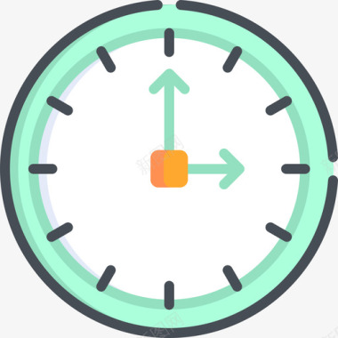 时钟startups12双色图标图标