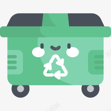 回收站回收5扁平图标图标