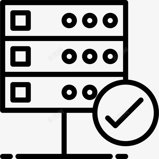 数据库数据库和云2线性图标svg_新图网 https://ixintu.com 数据库 线性