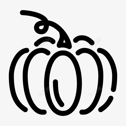 南瓜万圣节橘子图标svg_新图网 https://ixintu.com 万圣节 南瓜 橘子 混合2gap中等 蔬菜