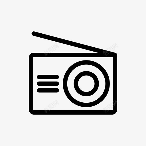 收音机电子家庭图标svg_新图网 https://ixintu.com 家具 家庭 工具 收音机 电子 电子工具
