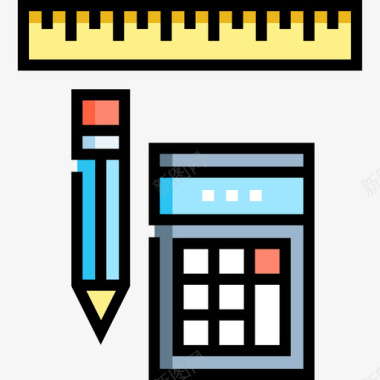 工具大学31线颜色图标图标