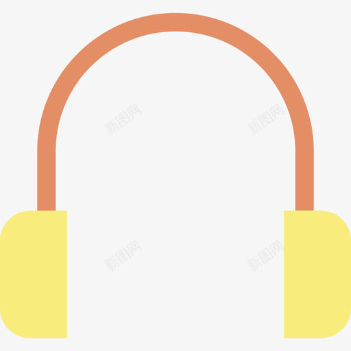 耳机基本图标8扁平svg_新图网 https://ixintu.com 基本图标8 扁平 耳机