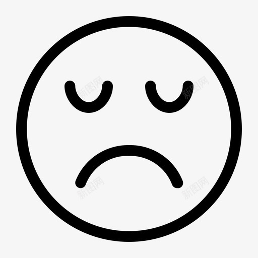 情绪化表情符号表情图标svg_新图网 https://ixintu.com 不适 情绪化 表情 表情符号 表情线