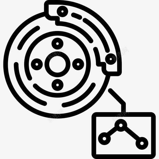 制动盘车库18线性图标svg_新图网 https://ixintu.com 制动盘 线性 车库18