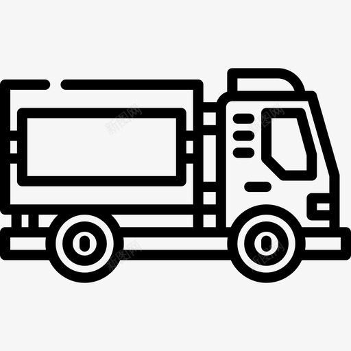 运输卡车运输74直线图标svg_新图网 https://ixintu.com 直线 运输74 运输卡车