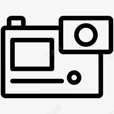 动作摄影机gopro摄影图标图标