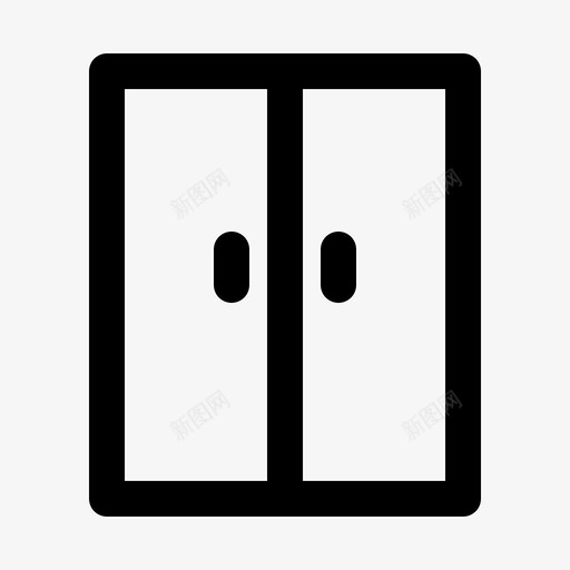 衣柜家具家用电器图标svg_新图网 https://ixintu.com 家具 家具系列v2 家用电器 衣柜