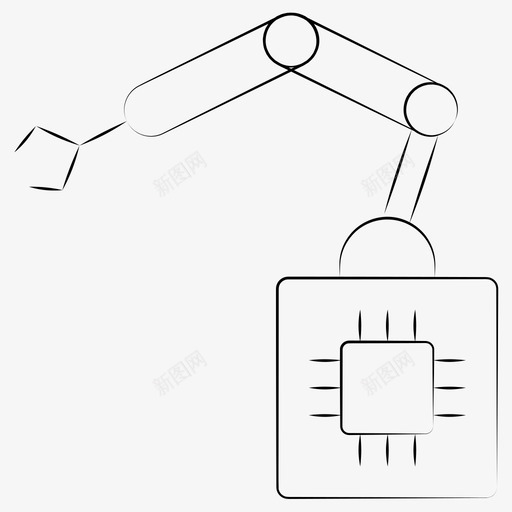 机器学习智能机器机器人图标svg_新图网 https://ixintu.com 手绘机器学习 智能机器 机器人 机器学习