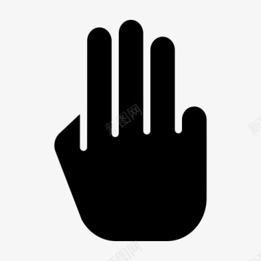 三手指手势图标图标