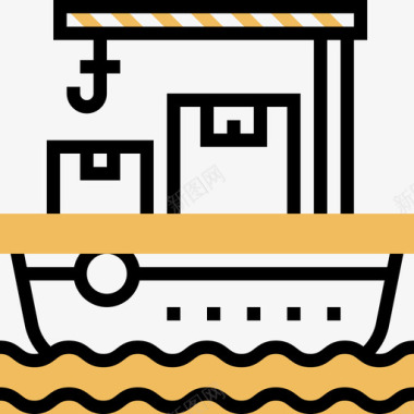 货船56号交货黄影图标图标