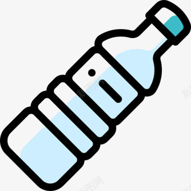 水瓶野餐29颜色省略图标图标